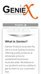 Mobile Screenshot of geniex.com.au