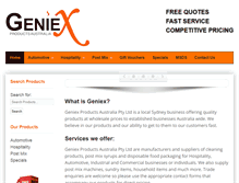 Tablet Screenshot of geniex.com.au